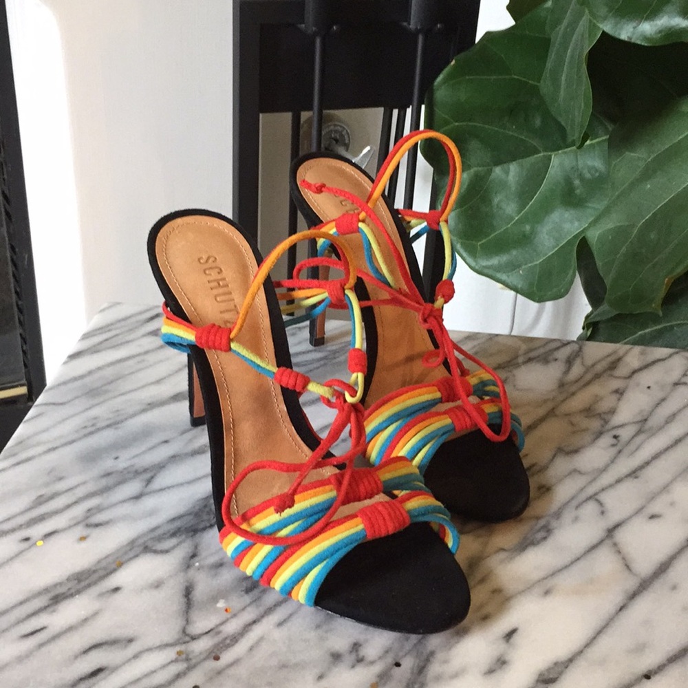 BRAND NEW! SCHUTZ multi color sandal